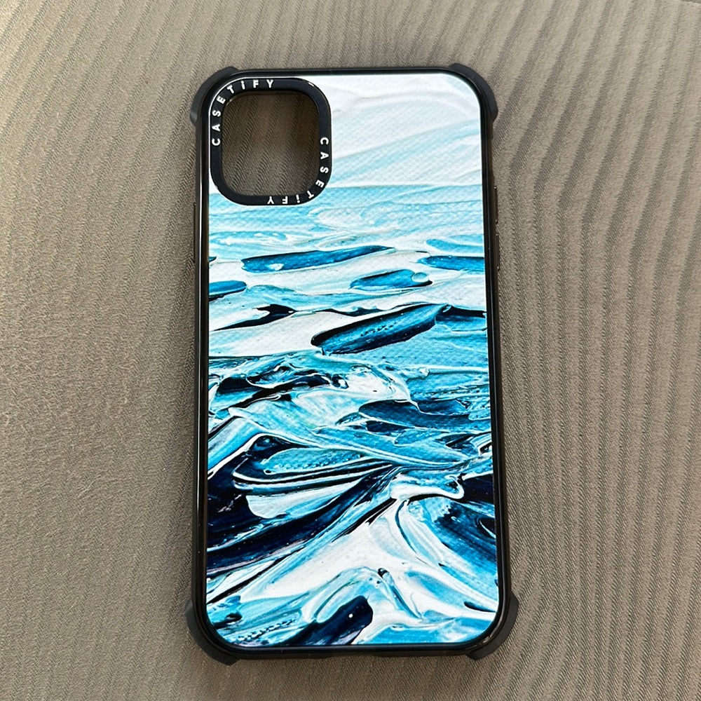Casetify Blue and Black iPhone Case